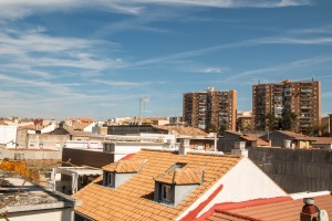 View over rooftops