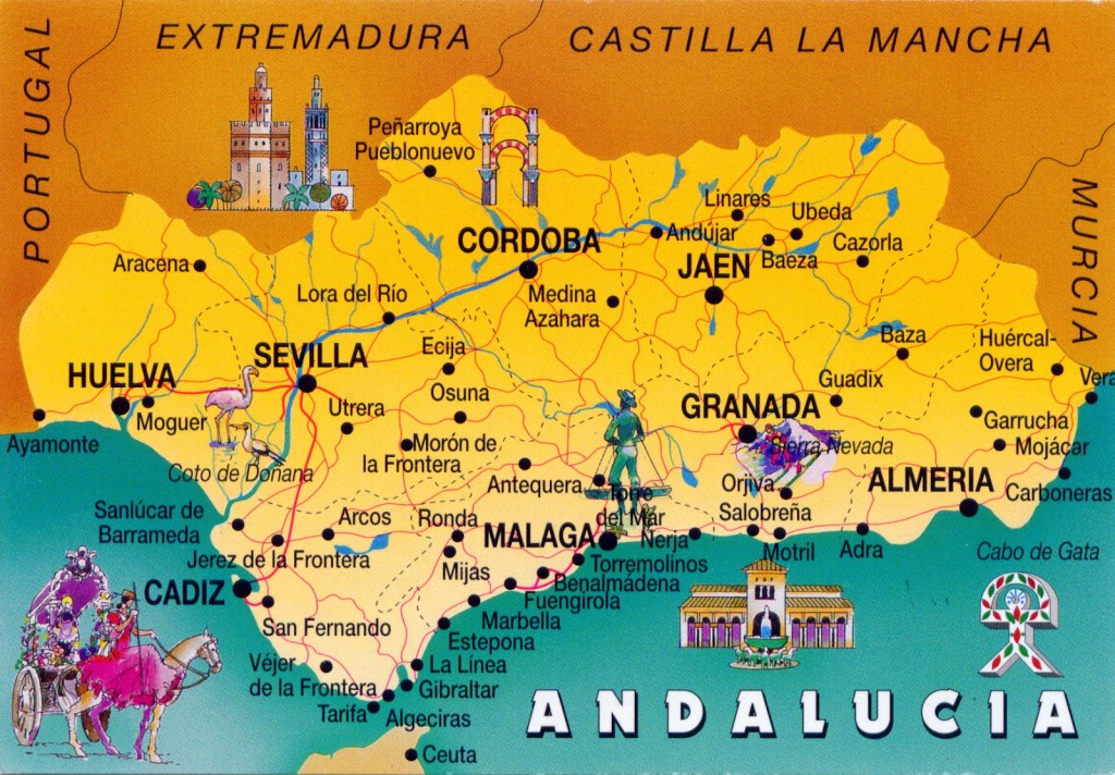 Andalucia map