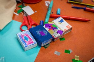 A library of matchbox books